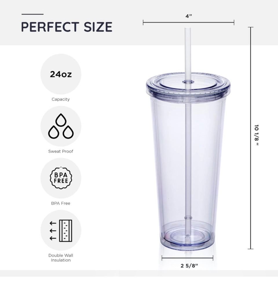 24oz Acrylic Tumbler