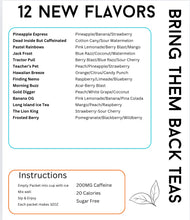 Load image into Gallery viewer, Bring them Back Teas Menu
