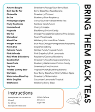 Load image into Gallery viewer, Bring them Back Teas Menu
