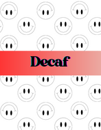 DECAF MENU